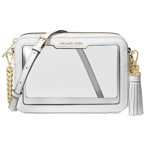 michael kors clear stadium bag|Michael Kors transparent bags.